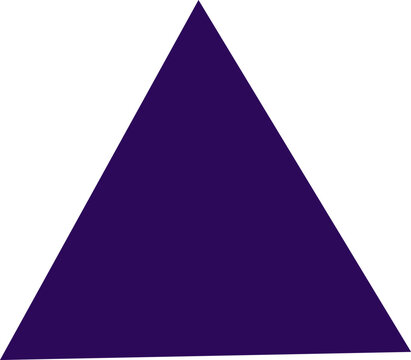 Large purple equilateral triangle geometric shape