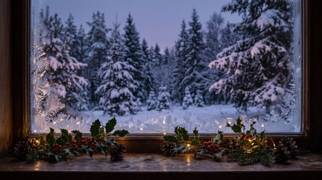 christmas tree in the forest