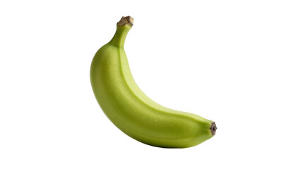Unripe green banana, isolated on transparent background © STUDIOP