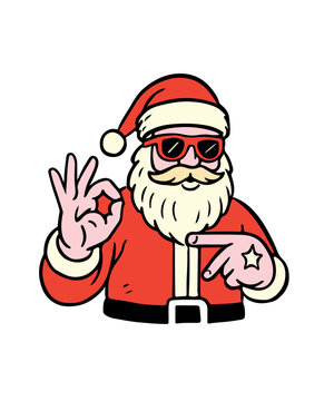 Six seven Santa Claus t-shirt design