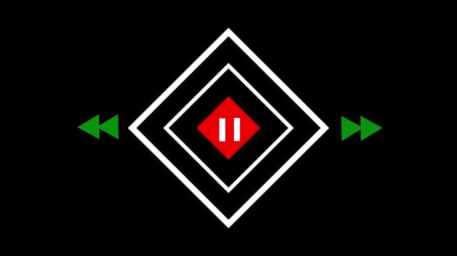 New audio icon and dark background with  4k motion video animation..
