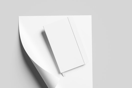 Blank Notebook Mockup - 3D Illustration