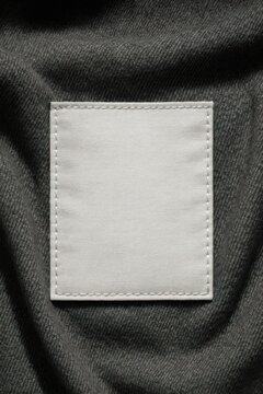 Blank fabric patch on textile