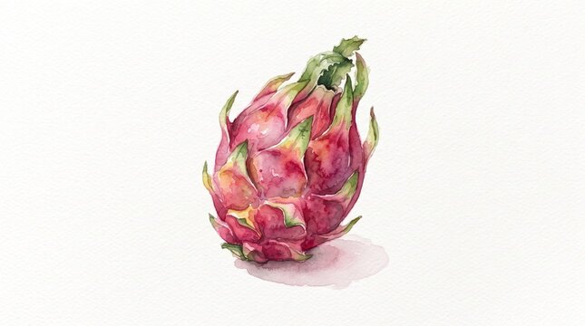 dragon fruit water color