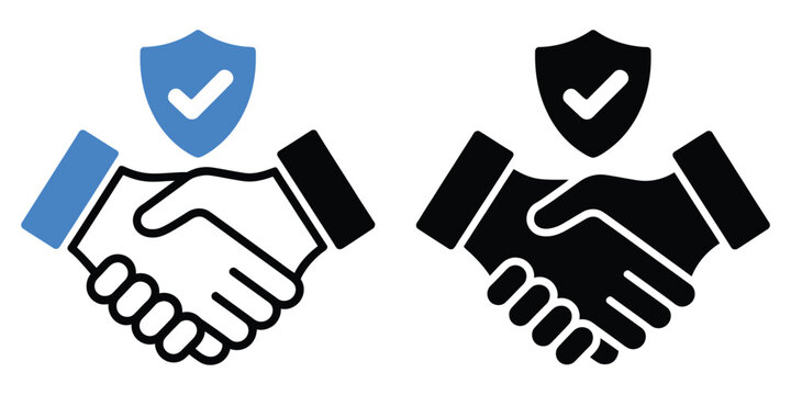 Trust Icon Featuring Multiple Design Styles for Confidence, Security, Reliability, Verification, Customer Assurance, and Professional Brand Identity Applications