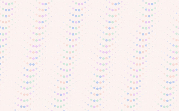 Light pastel circular dotted pattern with wave motion for airy modern graphic design textures works.