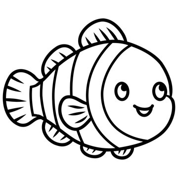 Clownfish Icon Illustration