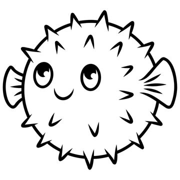 Pufferfish Vector Icon