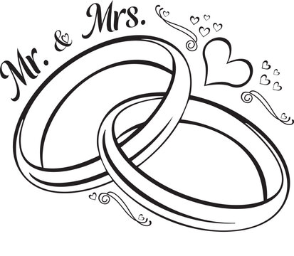 Mr and Mrs rings