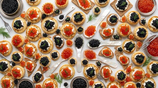 Gourmet Culinary Delights: A Sensational Display of Canap&Atilde;&copy;s and Hors D&acirc;&euro;&trade;Oeuvres