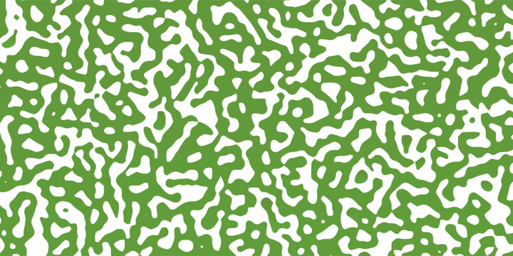 Seamless vector matcha green lines turing pattern. Complex geometric Turing abstract background.