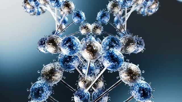 Molecular Structure Glass Spheres Nanotechnology Science Abstract 3D