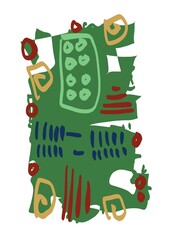 Abstract image for printing. Picture for modern interiors. The picture is painted by hand on a tablet. © neurostructure