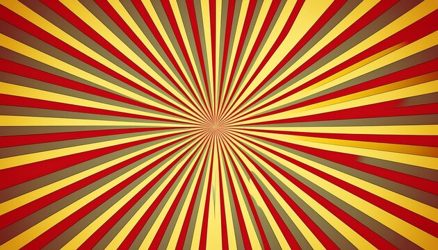 retro sunburst background with rays red and yellow rays