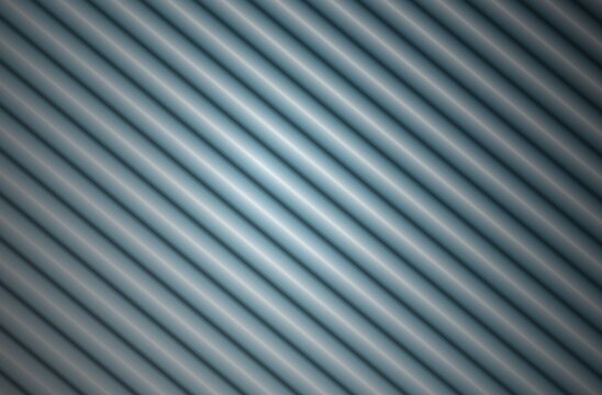 Closeup view of sleek metallic corrugated surface showcasing smooth parallel ridges for industrial design inspiration and material texture reference
