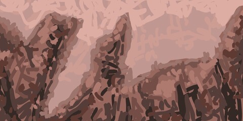 Abstract image for printing. Picture for modern interiors. The picture is painted by hand on a tablet. © neurostructure