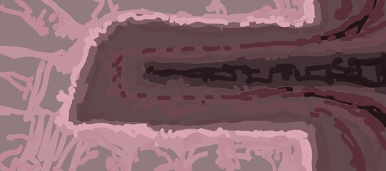 Abstract image for printing. Picture for modern interiors. The picture is painted by hand on a tablet. © neurostructure