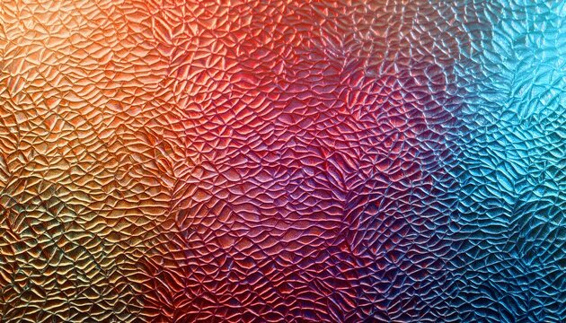 colorful frosted ribbed glass texture background