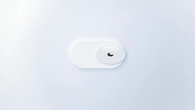 White webcam privacy cover slider stuck at right position on clean surface