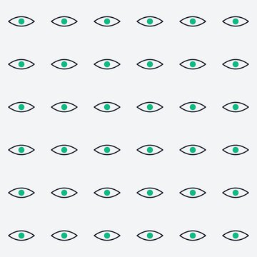 Green eye pattern abstract background design