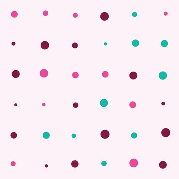 Colorful polka dot pattern background