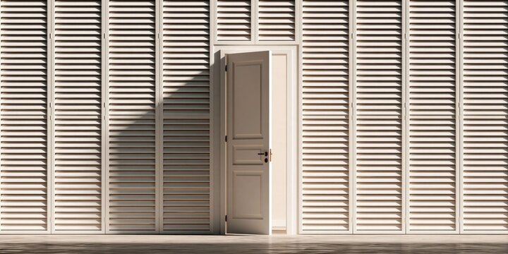 Hidden passage through the blinds to an unknown space