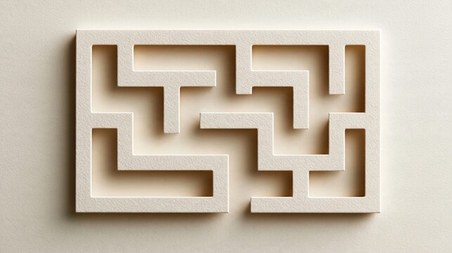 Intricate maze pattern offers challenge and complexity