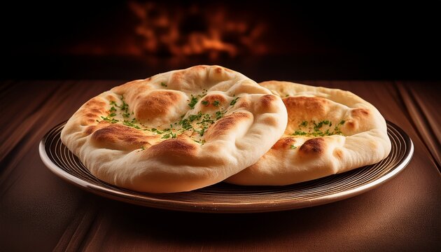 pita bread on plate display of pita bread on table