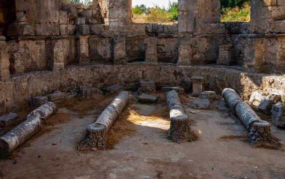 Perge, the long-established city of Pamphylia region, is located 18 km east of Antalya and 2 km north of Aksu Village. The Archaeological site of Perge has been excavated systemically by Istanbul Univ