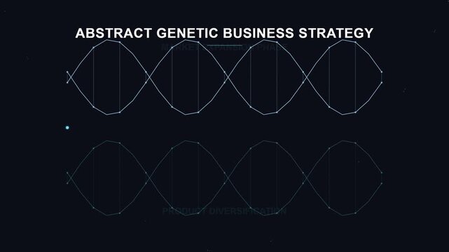 Abstract dna helix business strategy data visualization graphics