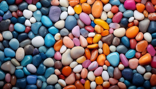 colorful pebbles background