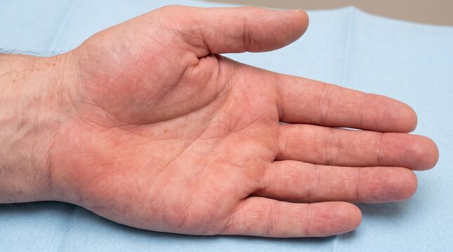 Red Palms with Palmar Erythema &ndash; Non-Graphic Medical Background