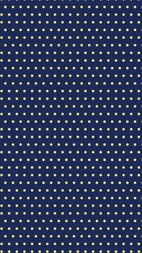 Seamless scrolling navy and yellow dot pattern, vertical 9:16 looping animated background for video titles and streams, 4K 58 seconds