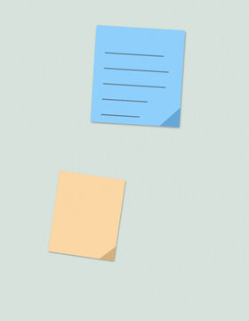 Abstract blue and orange geometric shapes