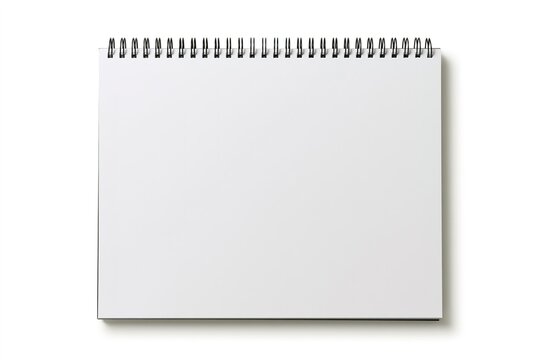 Blank Spiral Notebook with Black Spine
