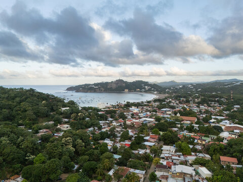 Tropical tourist town in Nicaragua San Juan Del Sur
