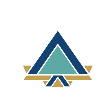 Abstract geometric logo with triangles