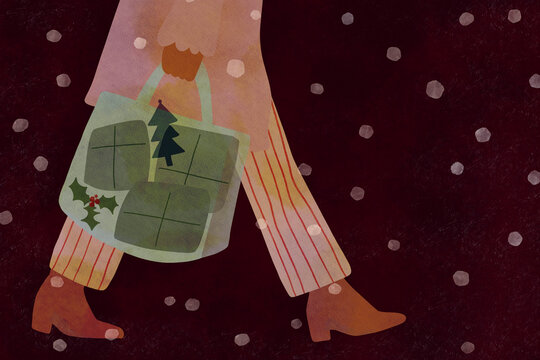 Christmas holiday gift shopping