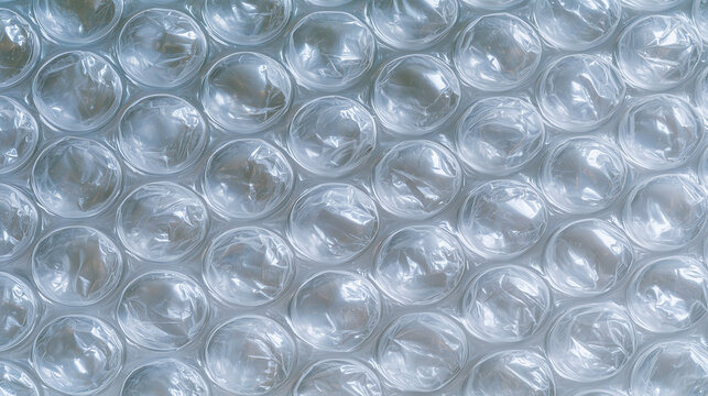 Bubble wrap sheet seen straight on