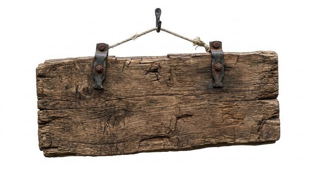 Rustic Wooden Signboard Hanging with Rope Blank for Custom Message