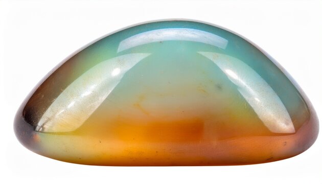 crystal gem opal moonstone polished tumbled photograph isolated white background