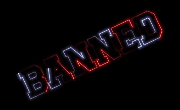 Neon animation sequence featuring geometric shapes performing dynamic color transitions in futuristic digital environment with transparent background