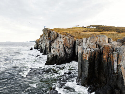 Beautiful Rock Formation With Anonymous Person