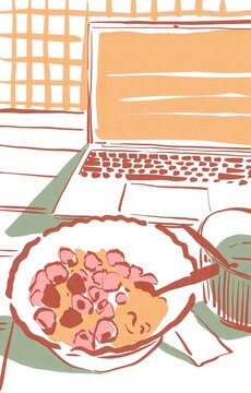 Breakfast and Work from Home