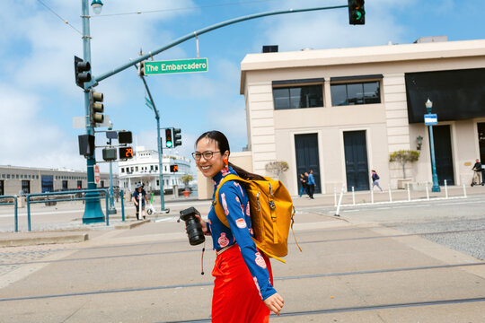 Walking Street Backpack in the City