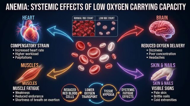 Understanding anemia: systemic effects of low oxygen carrying capacity in the body