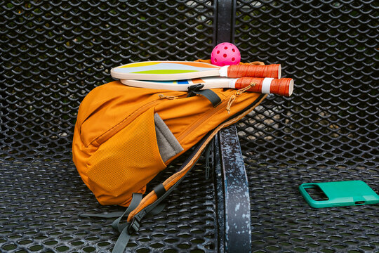 Backpack Pickleball Equipment Racket and Ball
