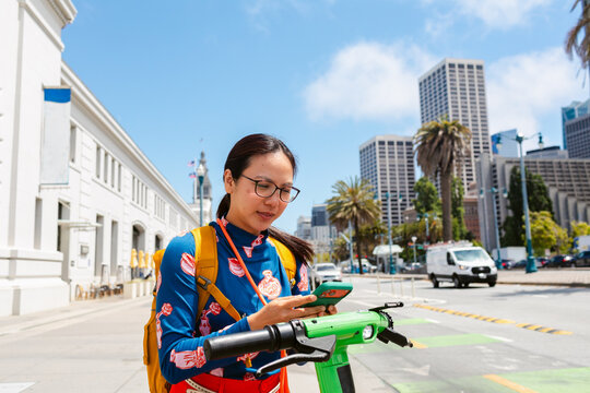 Smartphone Electric Scooter City
