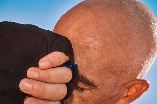 Wiping Away Sweat
