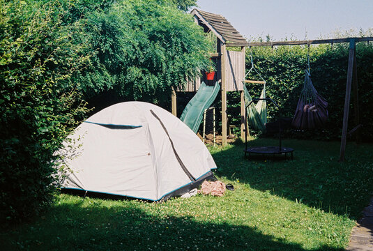 tent in garden